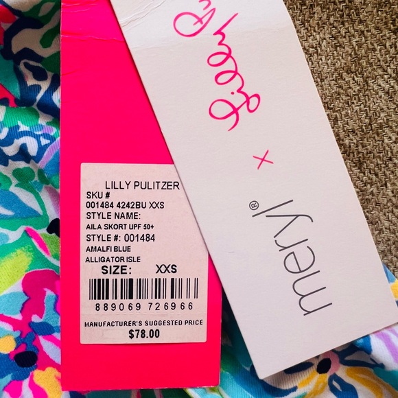 Lilly Pulitzer new with tags adorable skort! XXS - Picture 5 of 5